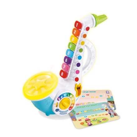 VTech Lichtjespret Saxofoon - Interactief Speelgoed - Inclusief 9 Speelstanden - Speelgoed vanaf 2 jaar