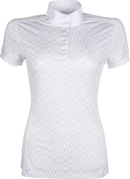 HKM wedstrijdshirt Della Sera - wit/grijs - maat XL