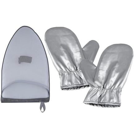 Stoom Handschoenen - Strijk Hulp - Veilig Strijken - Hittebestendig Materiaal - 29 x 23 cm - Grijs