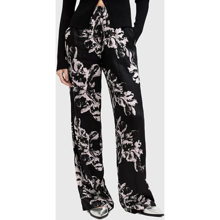 AllSaints Charli Trouser Monica Black Größe: 2 | Ausgestellte Hosen Outlet | Damen | Schwarz