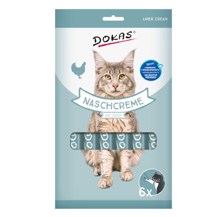 90g Dokas Nasch-Creme met lever kattensnacks