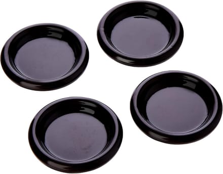 4x Meubelglijders 45mm met Stalen Huls - Witte Vloerbeschermers