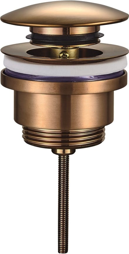 Sanifun luxe clickwaste 5/4Leni laag model geborsteld brons koper