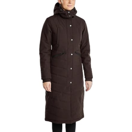 Montar FW25 Dicte Brown extralange jas waterafstotend BRUIN 36