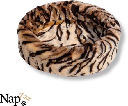 NapZZZ Katten-/Hondenmand Bont Tijgerprint – 66x56x18 cm No 3