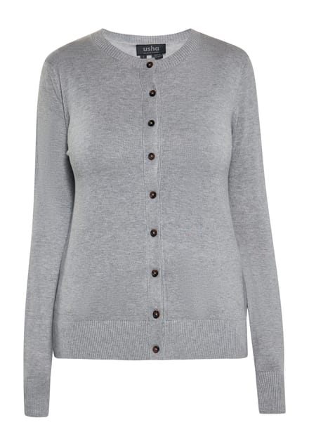 usha Vest Dames grijs melange