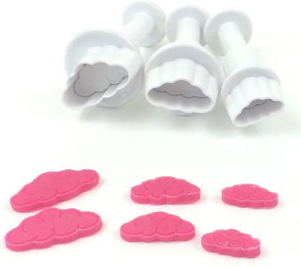 Dekofee Mini Plungers Wolken set/3