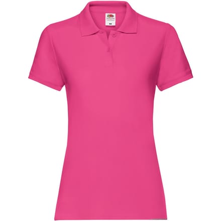 Fruit of the Loom Dames/Dames Premium Effen Poloshirt (Fuchsia)