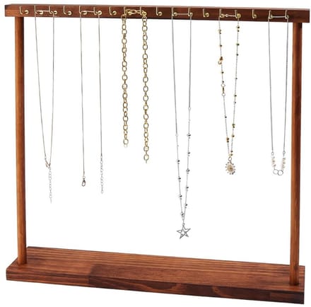 Dailygoods - Houten Halskettingen Displaystandaard met 18 Haken