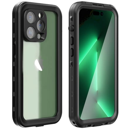Redpepper Dot Plus Waterproof Backcover geschikt voor Apple iPhone 14 Pro Max - Zwart