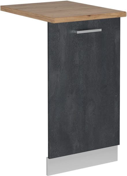 Vicco R-Line Vaatwasserfrontpaneel – 45 cm, WB Eik Zwart beton