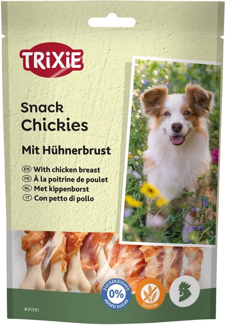 Trixie Premio Chickies - Kippenborst Snack 100 Gr - Vleesgehalte 61%