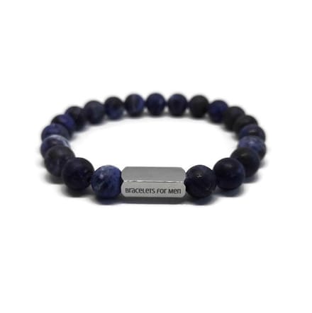 Armband Heren - Natuursteen - Blue Quero - Medium 17cm