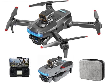 LUXWALLET AeroTech Celestial – 5 GHz Quadcopter Drone – Laser Obstacle Avoidance – Multiplunt Vluchtmodus – Retun To Home + Extra Accu - Zwart