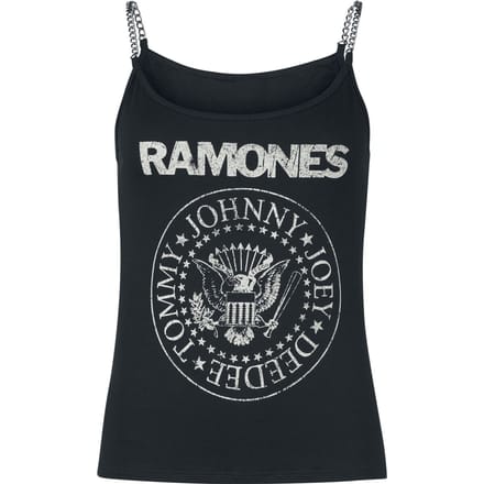 Ramones Top - Crest - S tot XXL - voor Vrouwen - zwart