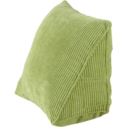 Driehoekskussen Comfortabel leeskussen met ritsvak Driehoekswigkussen Kleine rug groen