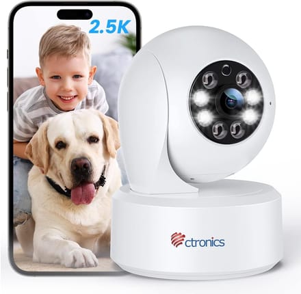 4MP WLAN-bewakingscamera met nachtzicht, PTZ 355°/120°, bewegingsdetectie en automatische bewaking