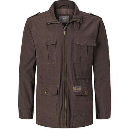 Jan Vanderstorm herren Militair Jack - 68 - bruin - Plus Size