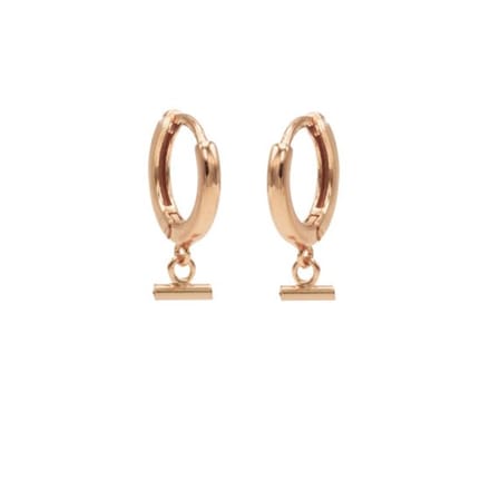 Karma hinged hoops symbool horizontal tube rosé gold M2975HIN