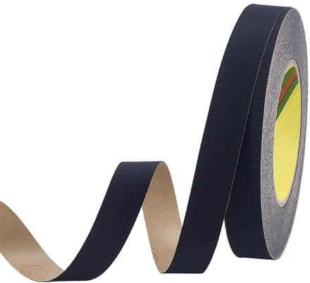 22.8m Zwart Zelfklevend Polyester Vilt - 2cm Stevige Zelfklevende Rip
