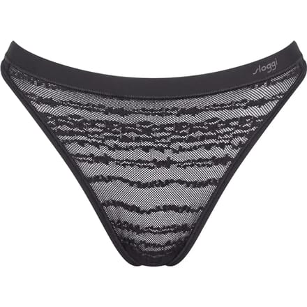 Sloggi FREE Evolve String Lace Dames Onderbroek - ZWART
