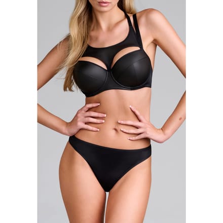 Marlies Dekkers Velocity Black Plunge Balcony Bra Maat: 75E | BH's Outlet | Dames | Zwart