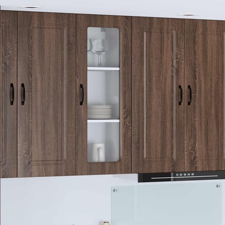 vidaXL - Vaatwasserpaneel - KALMAR - Bruin - Eiken - 40 - x - 31 - x - 100 - cm