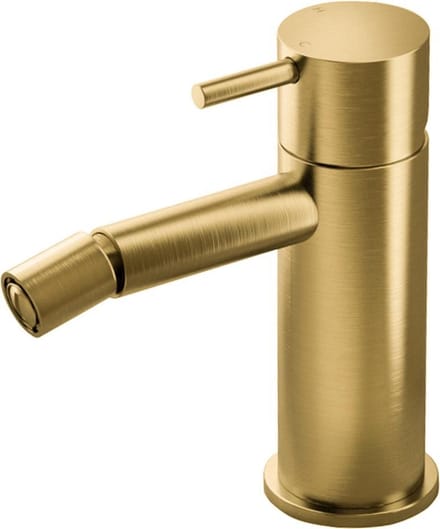 Hotbath Cobber Bidetmengkraan zonder Waste - Geborsteld Messing PVD - V01