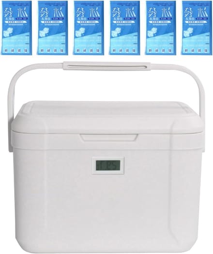 Koelbox - Draagbare koeler - Picknicks en uitstapjes - Meerlaagse isolatie - 55 liter - Wit