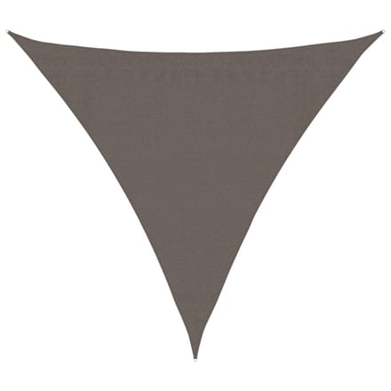 vidaXL - Zonnescherm - antraciet - driehoekig - 3,6x3,6x3,6 - m - HDPE