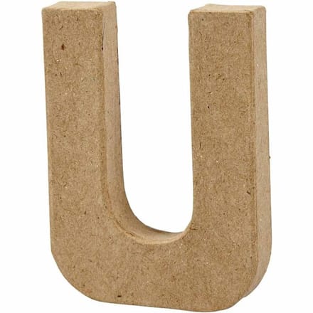 Letter, U, H: 10 cm, B: 8 cm, dikte 1,7 cm, 1 stuk