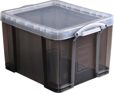 Really Useful Box 35 liter transparant gerookt