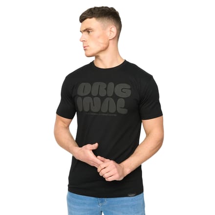 Crosshatch Heren Transflate T-Shirt (Zwart)