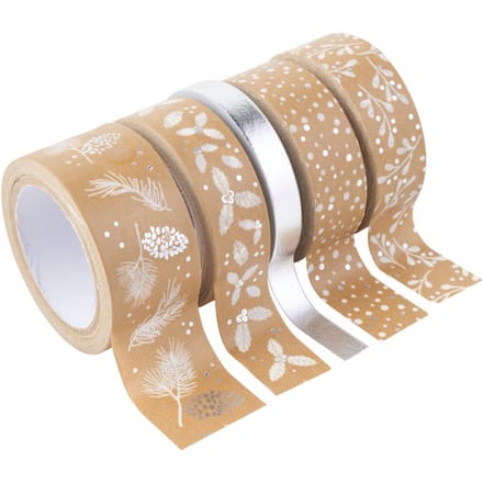 Deco Tapes "Nature Mix" - Zilver