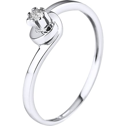 0040 Cts Diamond Solitaire White Gold 18 Karaat