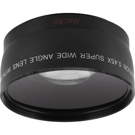 0.45X Camera Groothoek en Macro Lens Extra Lens voor Camera Lens met Filterdiameter van black