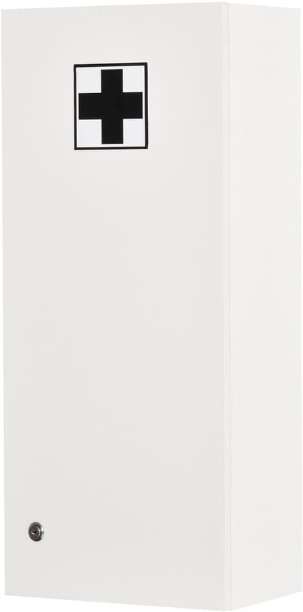 4goodz Medicijnkastje - verstelbare plank afsluitbaar 30x20x70cm - Wit