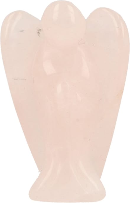 Staande engel 35 mm Roze kwarts