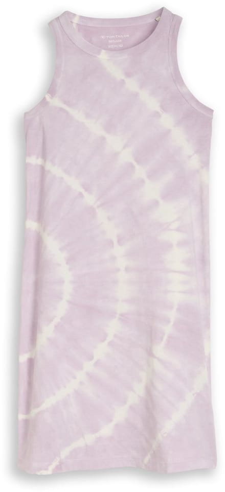 Tom Tailor - Minijurk met batikpatroon - Maat 176 - soft lilac tie dye
