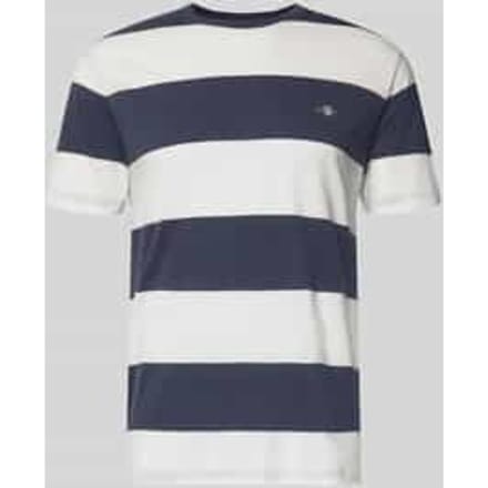 Regular fit T-shirt met logoprint Model 'BAR'