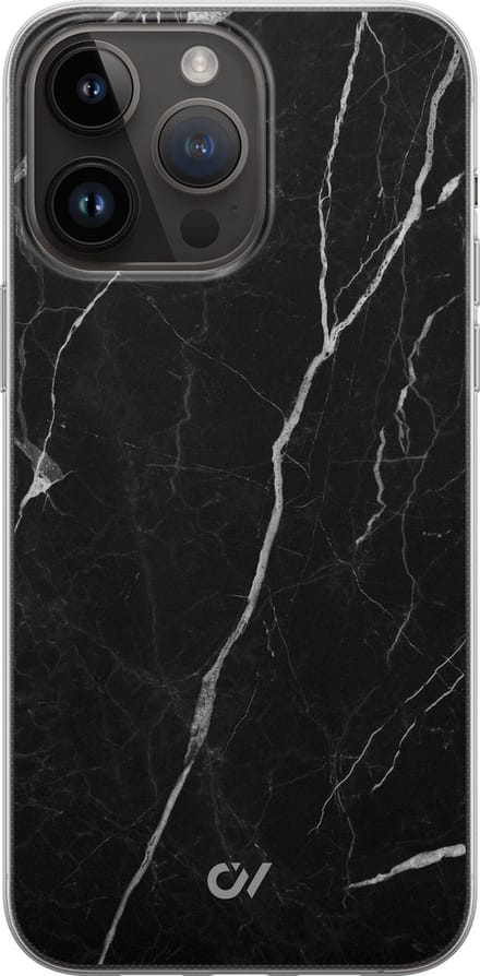 Hoesje geschikt voor Apple iPhone 14 Pro Max - Marble Noir - - Zwart - Apple - Casevibes
