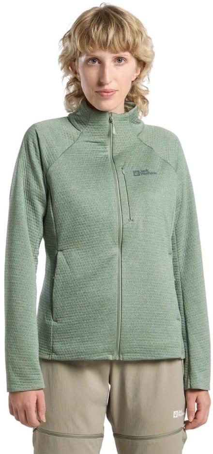 Jack Wolfskin Taiga Full Zip Eucalyptus Fleece Jack Dames
