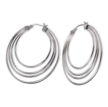Amanto Oorbellen Brooklyn - 316L Staal - 1mm - ∅50mm