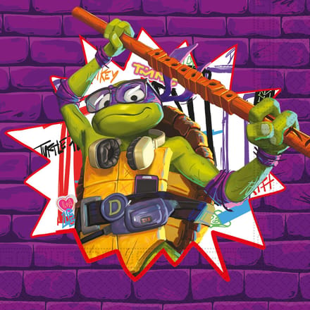 Vegaoo - 20 servetten Ninja Turtles nextgeneration 33 x 33 cm