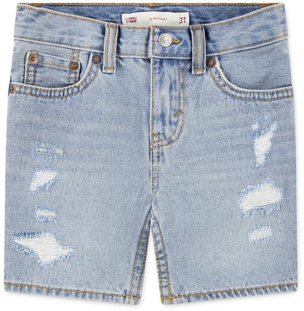 Levi´s ® Kids Destructed Slims Korte Broek Blauw 8 Years Jongen
