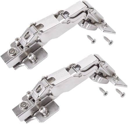 SOTECH 2 stuks Breedhoekscharnier T52 165° Hoekaanslag Breedhoekscharnier Soft-close kopscharnier incl. montageplaat