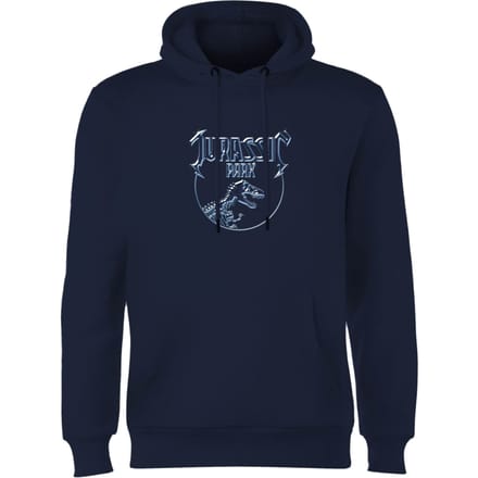 Jurassic Park Logo Metal Hoodie - Blauw - S