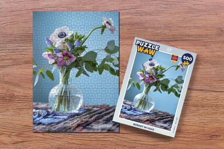 Puzzel Bloemen - Boeket - Vaas - Legpuzzel - Puzzel 500 stukjes