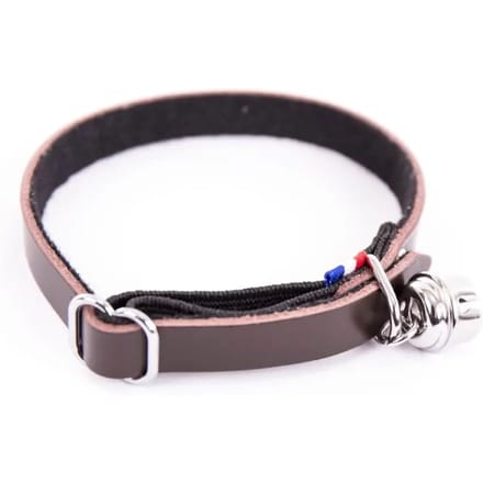 Kattenhalsband van viltleer Martin Sellier