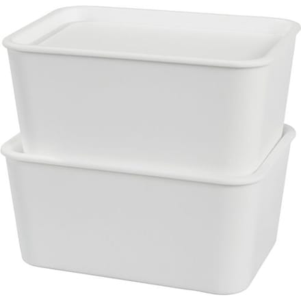 W5 Opbergboxen met deksel 1,2 L - 6 stuks